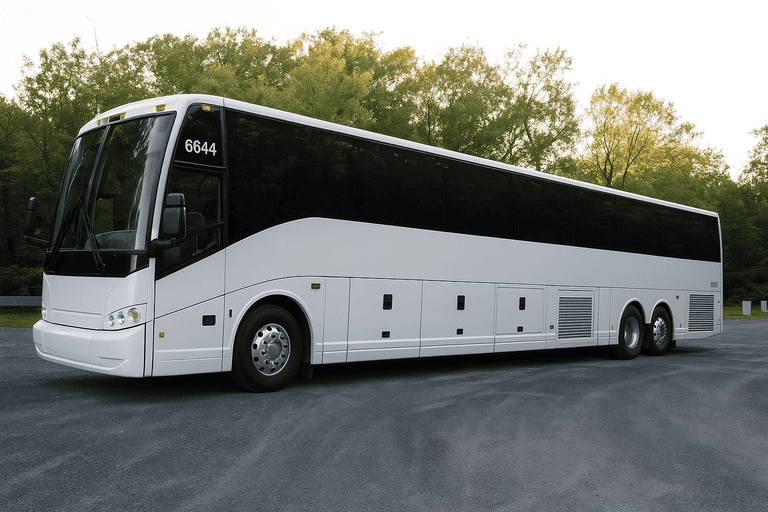 exterior of Ankeny Minibus Company coach bus